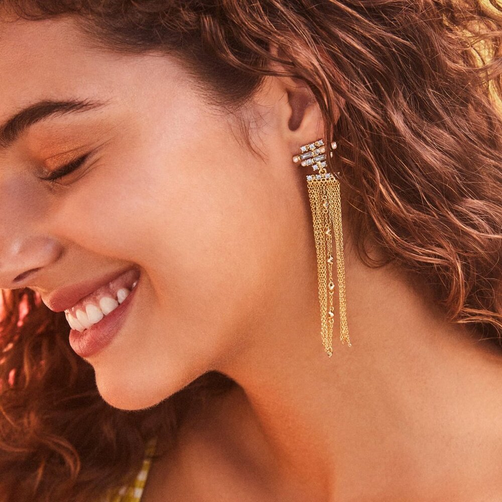 Kendra Scott Madelyn Gold Tassel Earrings